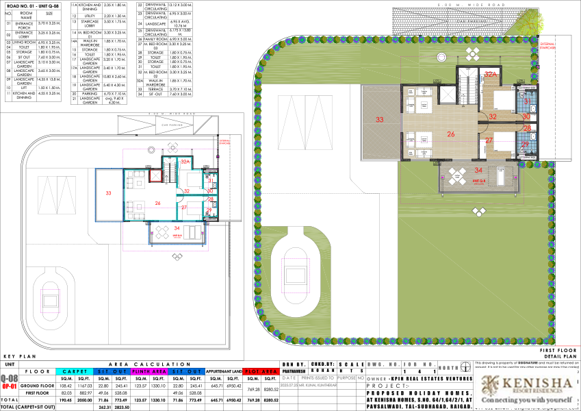 LUXURY PANORAMIC VIEW VILLA Q8 FIRST FLOOR PLAN 
